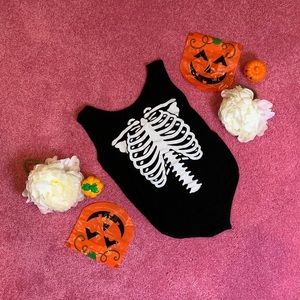 🎃Boohoo Skeleton Bodysuit Child size 9-10 Yrs